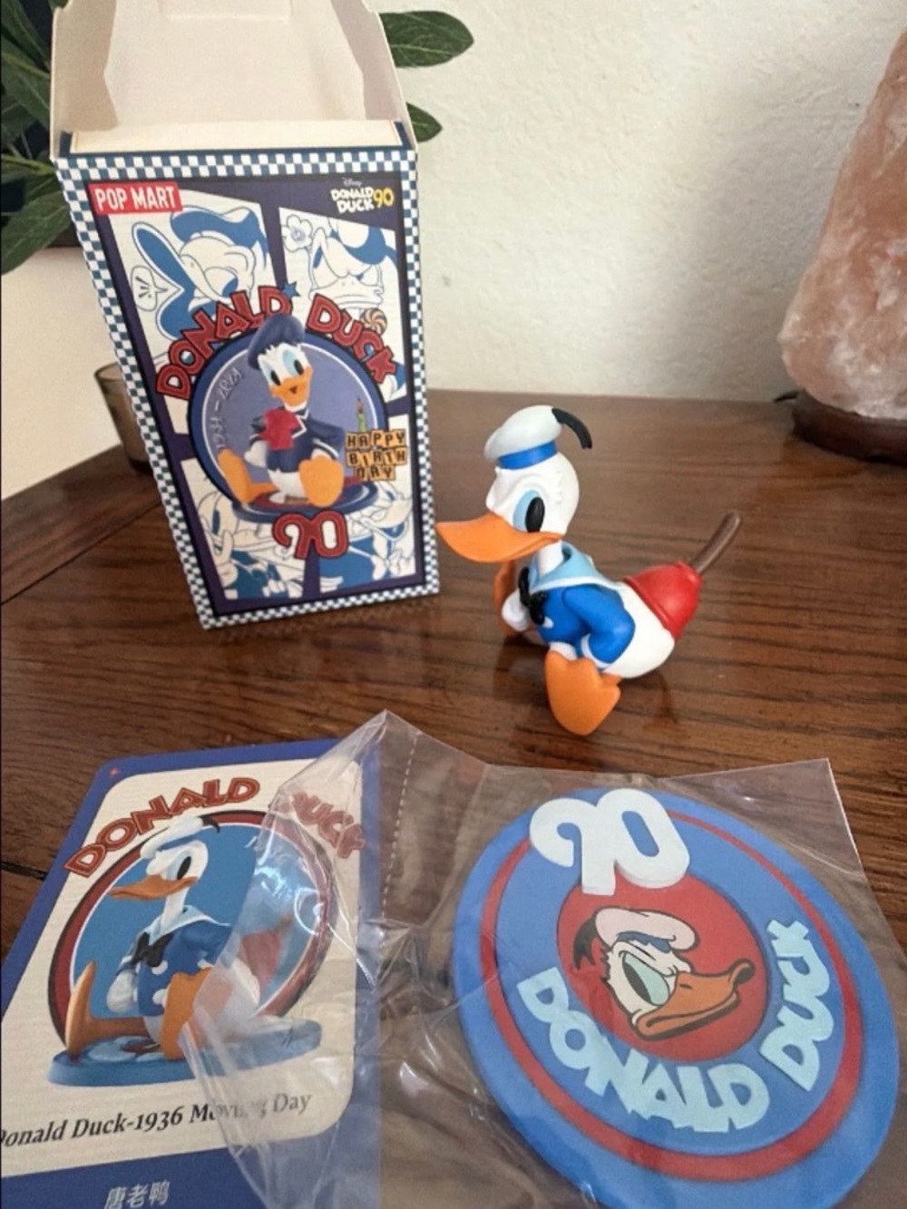 Pop Mart Donald Duck Blue & White Figure - 90th Anniversary Collectible